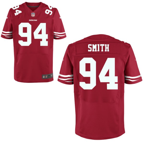 Justin Smith San Francisco 49ers #94 Big And Tall Jersey - Red