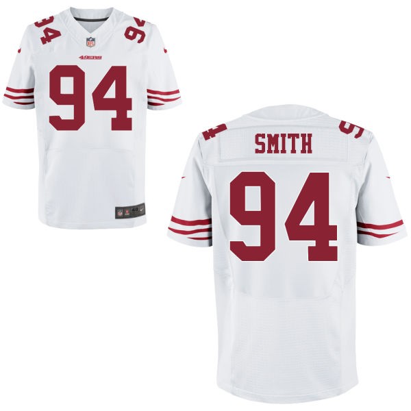 Justin Smith San Francisco 49ers #94 Big And Tall Jersey - White