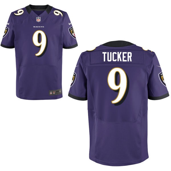 Justin Tucker Baltimore Ravens #9 Big And Tall Jersey - Purple