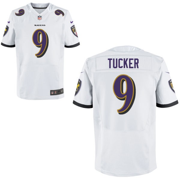 Justin Tucker Baltimore Ravens #9 Big And Tall Jersey - White