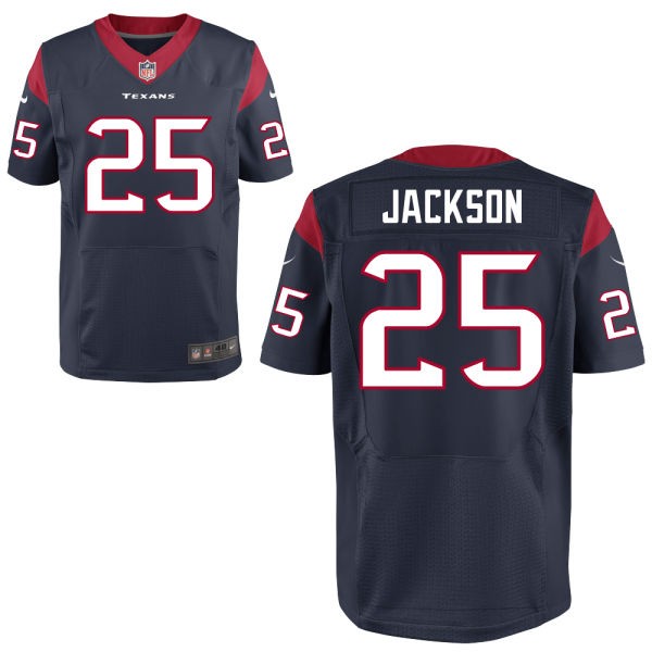 Kareem Jackson Houston Texans #25 Big And Tall Jersey - Deep Steel Blue