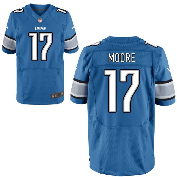 Kellen Moore Detroit Lions #17 Big And Tall Jersey - Honolulu Blue