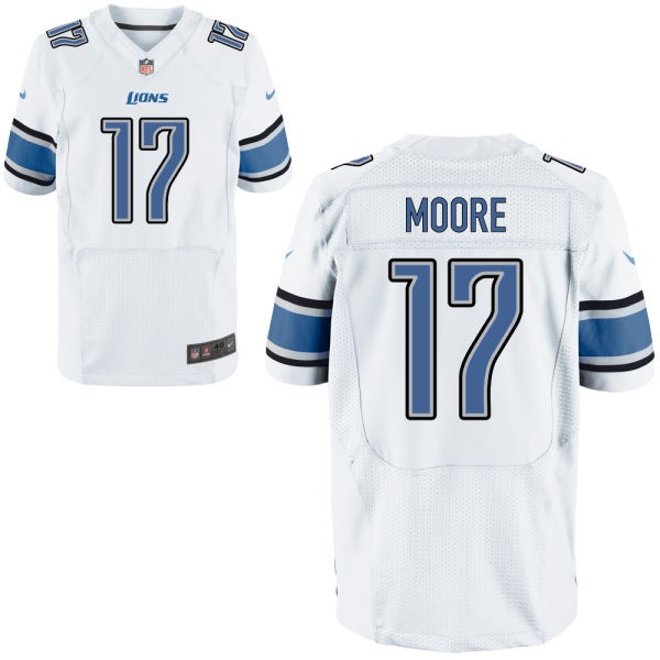 Kellen Moore Detroit Lions #17 Big And Tall Jersey - White