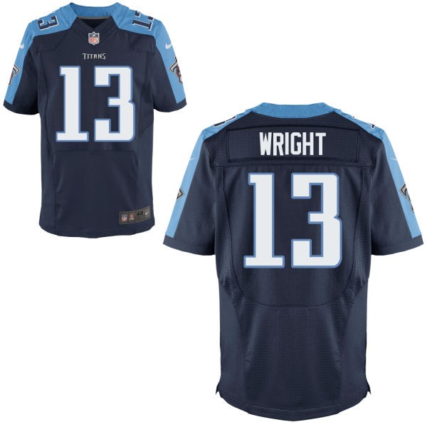 Kendall Wright Tennessee Titans #13 Big And Tall Jersey - Navy Blue