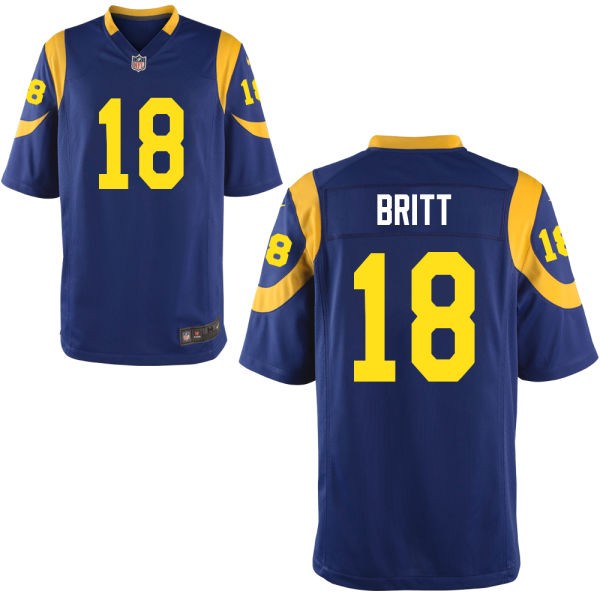 Kenny Britt St. Louis Rams #18 Big And Tall Jersey - Blue