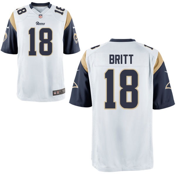 Kenny Britt St. Louis Rams #18 Big And Tall Jersey - White