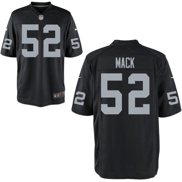 Khalil Mack Oakland Raiders #52 Big And Tall Jersey - Black