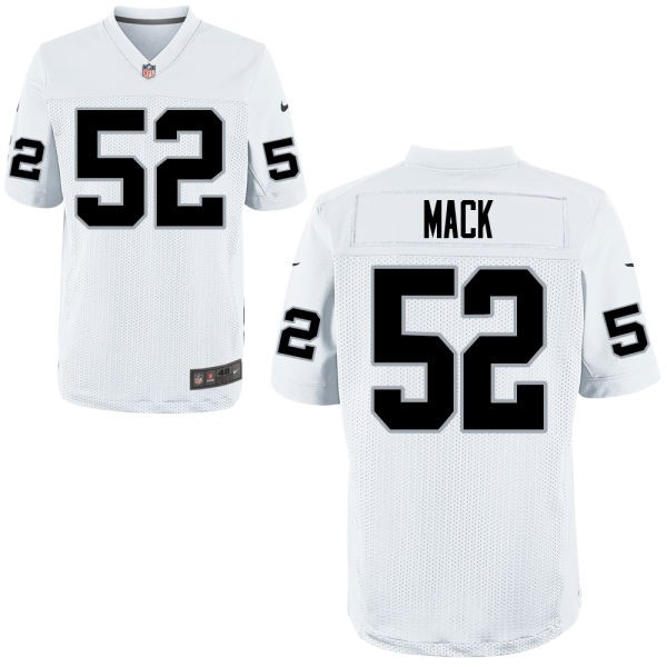 Khalil Mack Oakland Raiders #52 Big And Tall Jersey - White