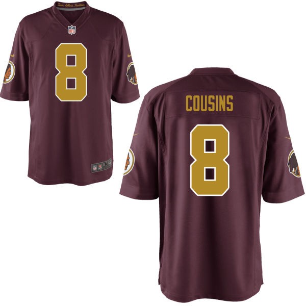 Kirk Cousins Washington Redskins #8 Throwback Big And Tall Jersey - Burgundy