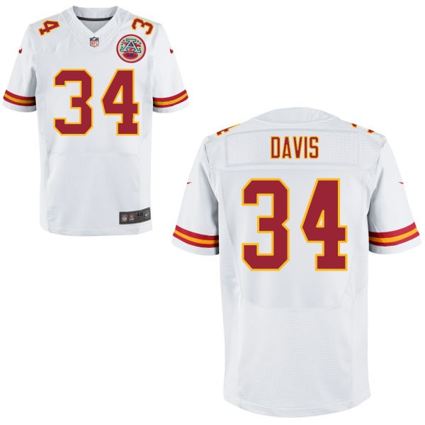 Knile Davis Kansas City Chiefs #34 Big And Tall Jersey - White