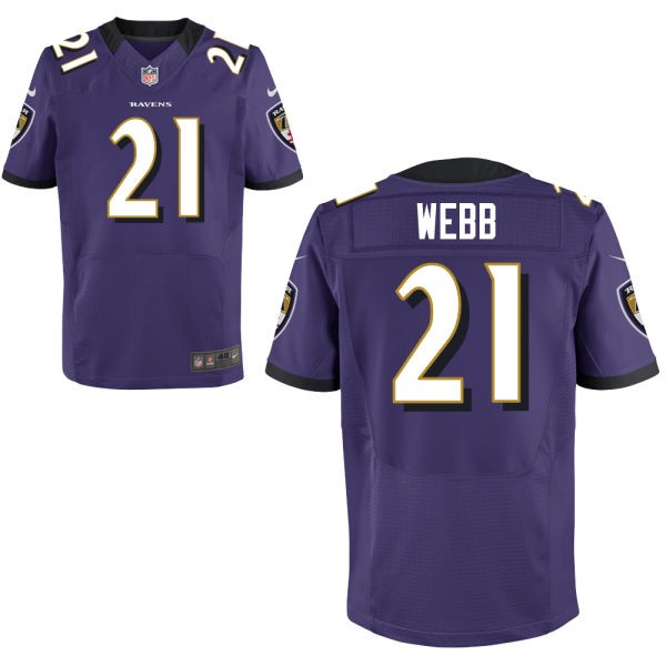 Lardarius Webb Baltimore Ravens #21 Big And Tall Jersey - Purple