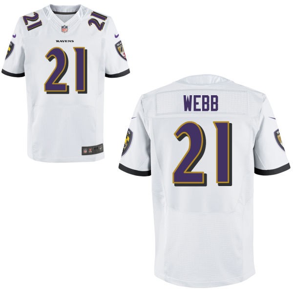 Lardarius Webb Baltimore Ravens #21 Big And Tall Jersey - White