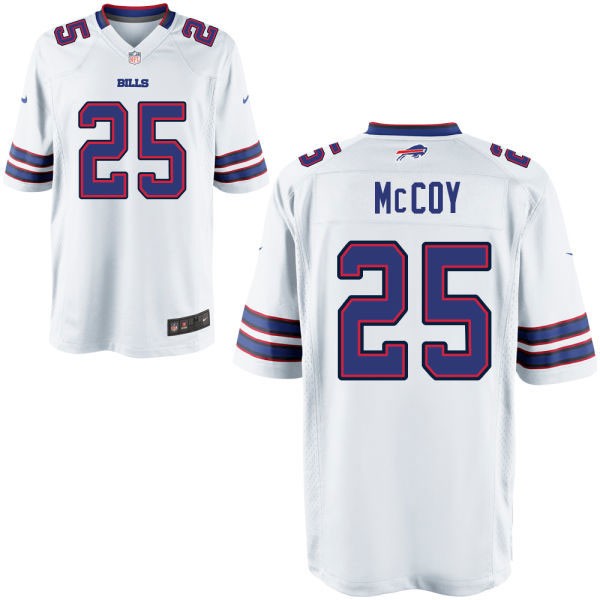 LeSean McCoy Buffalo Bills #25 Big And Tall Jersey - White