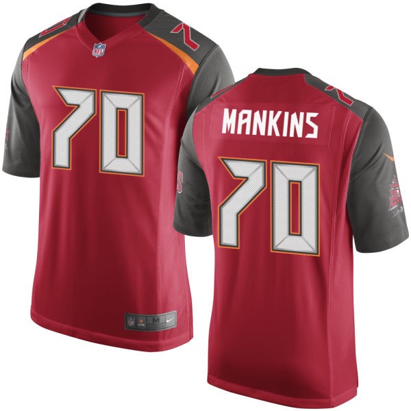 Logan Mankins Tampa Bay Buccaneers #70 Big And Tall Jersey - Red