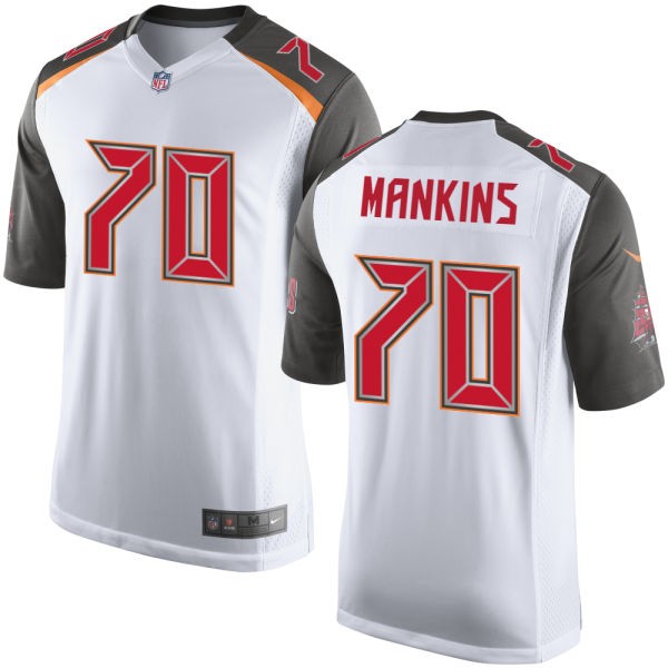 Logan Mankins Tampa Bay Buccaneers #70 Big And Tall Jersey - White