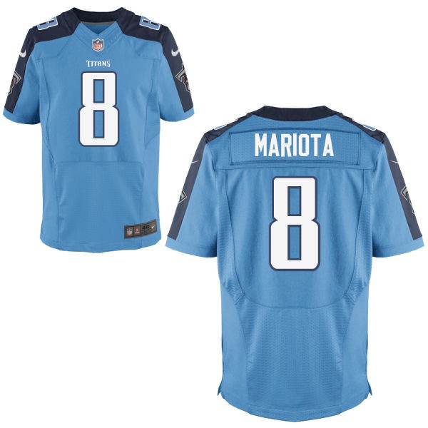 Marcus Mariota Tennessee Titans #8 Big And Tall Jersey - Blue