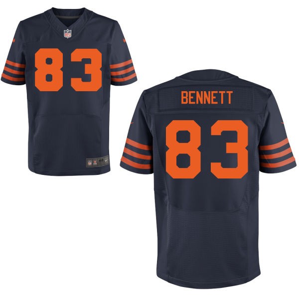 Martellus Bennett Chicago Bears #83 Throwback Big And Tall Jersey - Blue