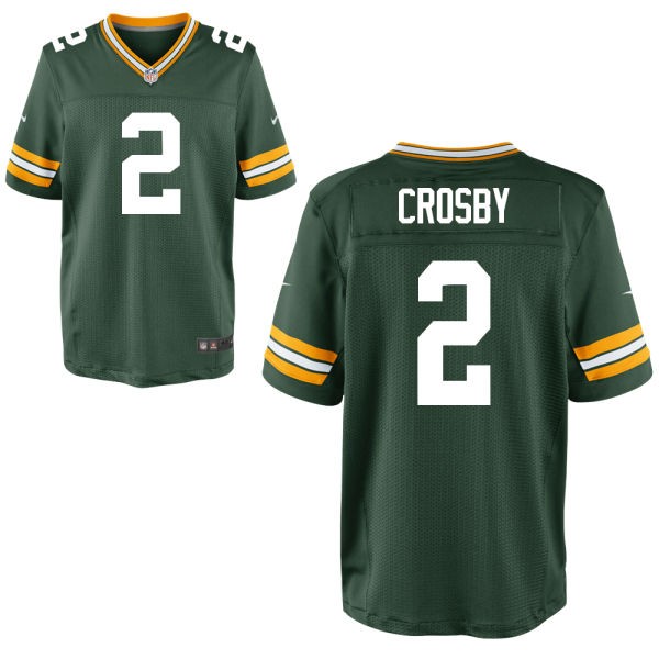 Mason Crosby Green Bay Packers #2 Big And Tall Jersey - Dark Green