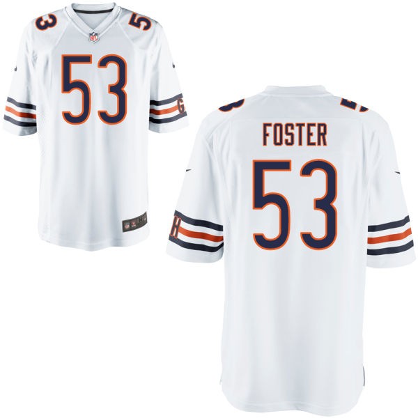 Mason Foster Chicago Bears #53 Big And Tall Jersey - White