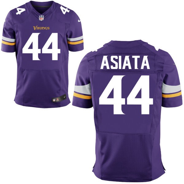 Matt Asiata Minnesota Vikings #44 Big And Tall Jersey - Purple