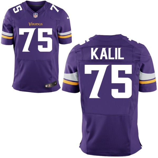 Matt Kalil Minnesota Vikings #75 Big And Tall Jersey - Purple