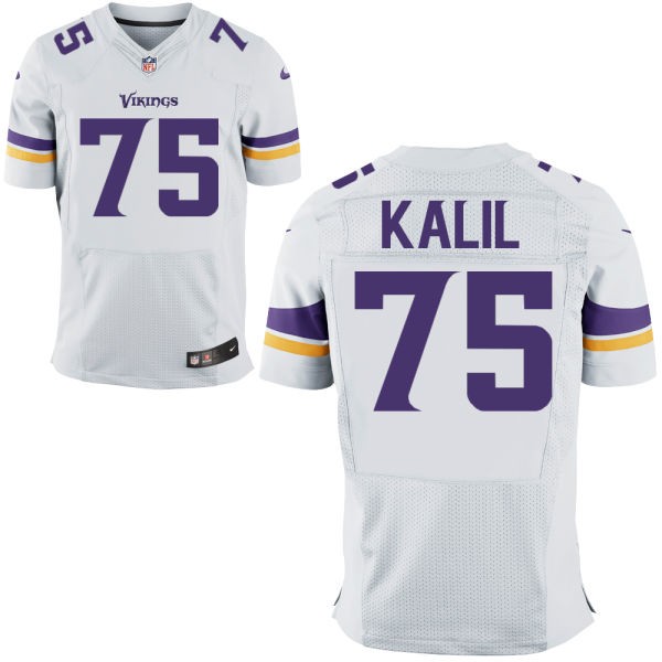 Matt Kalil Minnesota Vikings #75 Big And Tall Jersey - White