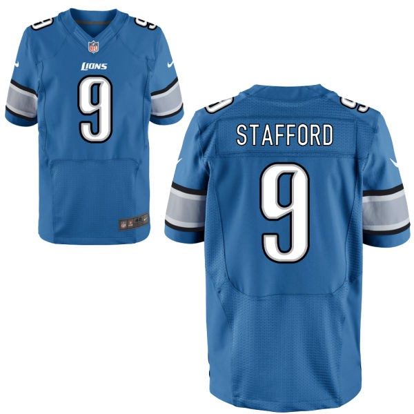 Matthew Stafford Detroit Lions #9 Big And Tall Jersey - Honolulu Blue