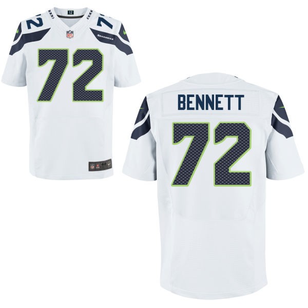 Michael Bennett Seattle Seahawks #72 Big And Tall Jersey - White