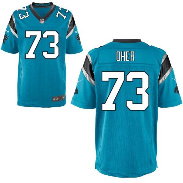 Michael Oher Carolina Panthers #73 Big And Tall Jersey - Process Blue