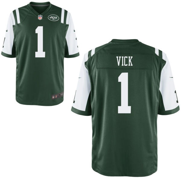 Michael Vick New York Jets #1 Big And Tall Jersey - Green