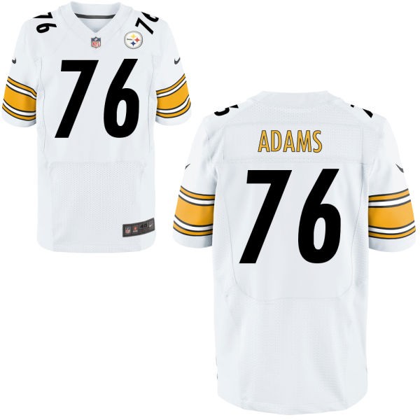 Mike Adams Pittsburgh Steelers #76 Big And Tall Jersey - White