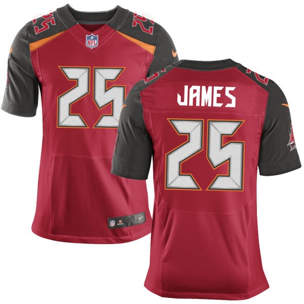 Mike James Tampa Bay Buccaneers #25 Big And Tall Jersey - Red