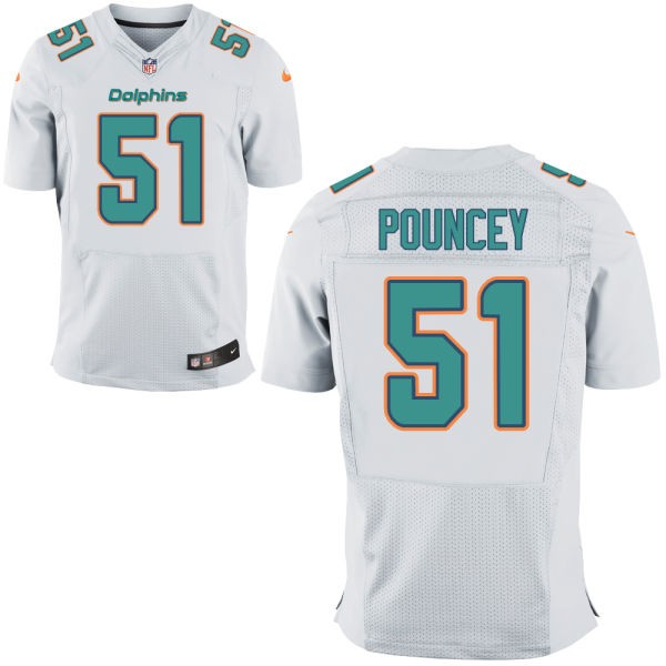 Mike Pouncey Miami Dolphins #51 Big And Tall Jersey - White