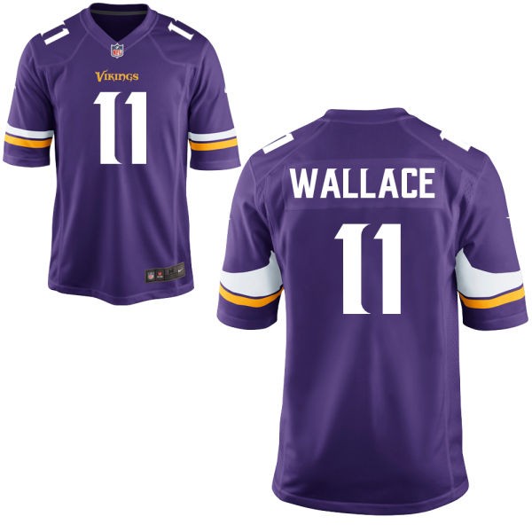 Mike Wallace Minnesota Vikings #11 Big And Tall Jersey - Purple