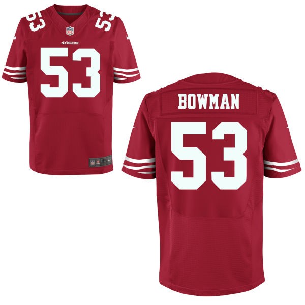 NaVorro Bowman San Francisco 49ers #53 Big And Tall Jersey - Red