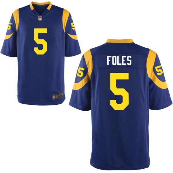 Nick Foles St. Louis Rams #5 Big And Tall Jersey - Blue