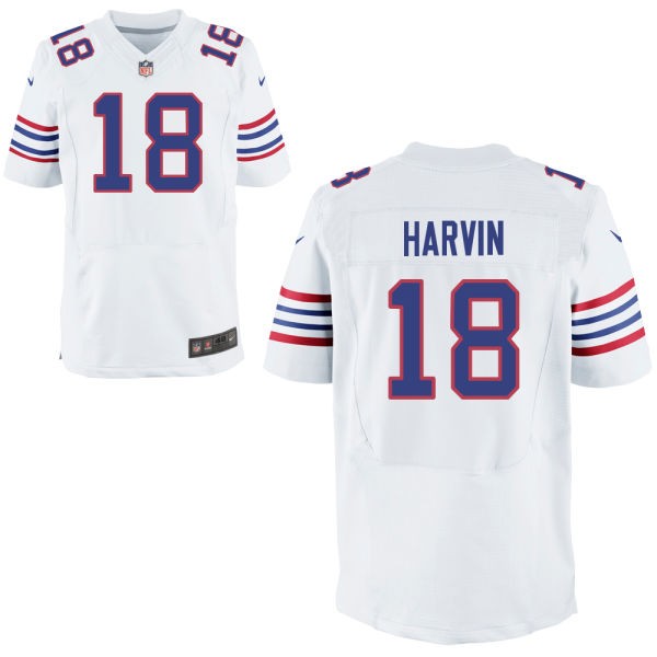 Percy Harvin Buffalo Bills #18 Alternate Big And Tall Jersey - White