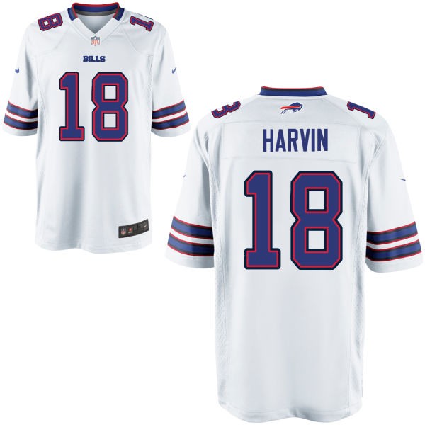 Percy Harvin Buffalo Bills #18 Big And Tall Jersey - White