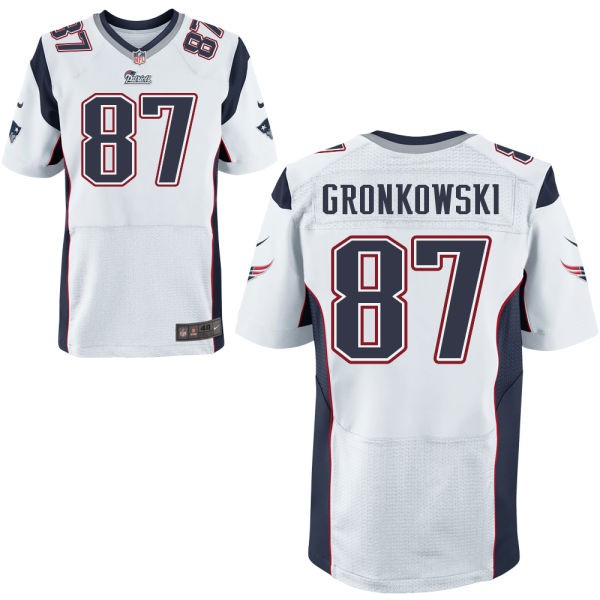 Rob Gronkowski New England Patriots #87 Big And Tall Jersey - White