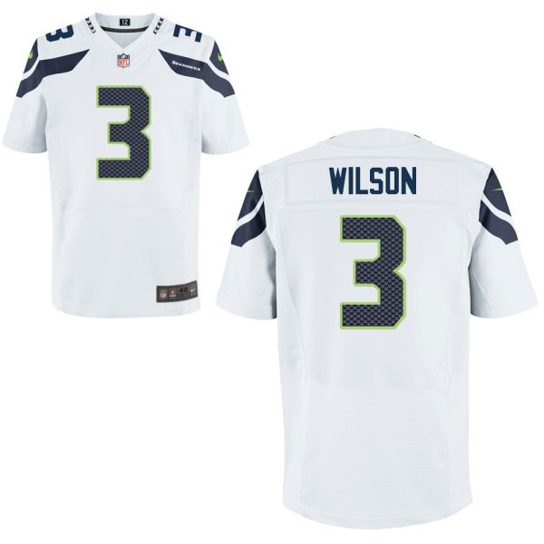 Russell Wilson Seattle Seahawks #3 Big And Tall Jersey - White