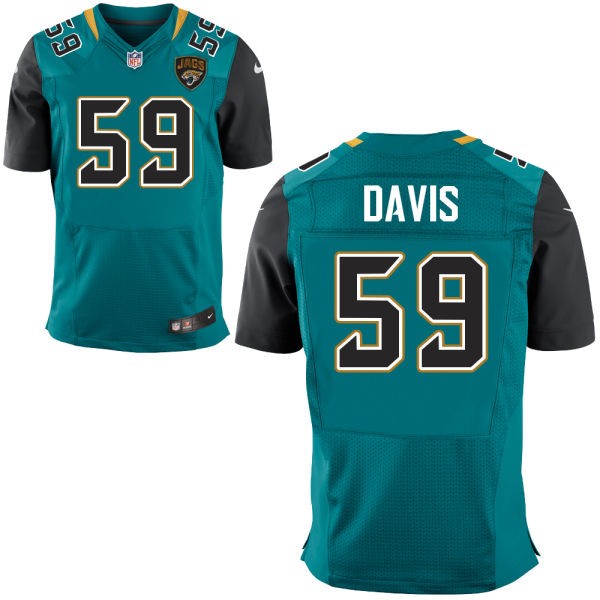 Ryan Davis Jacksonville Jaguars #59 Big And Tall Jersey - Teal