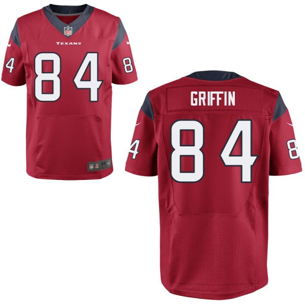 Ryan Griffin Houston Texans #84 Big And Tall Jersey - Battle Red