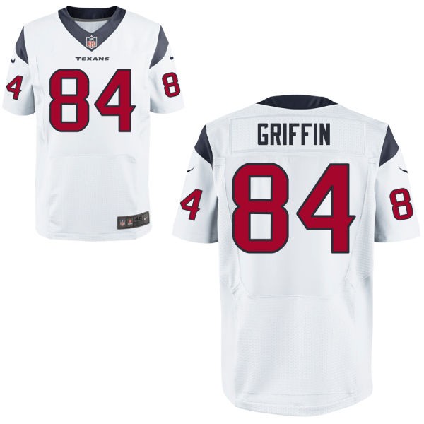 Ryan Griffin Houston Texans #84 Big And Tall Jersey - Liberty White