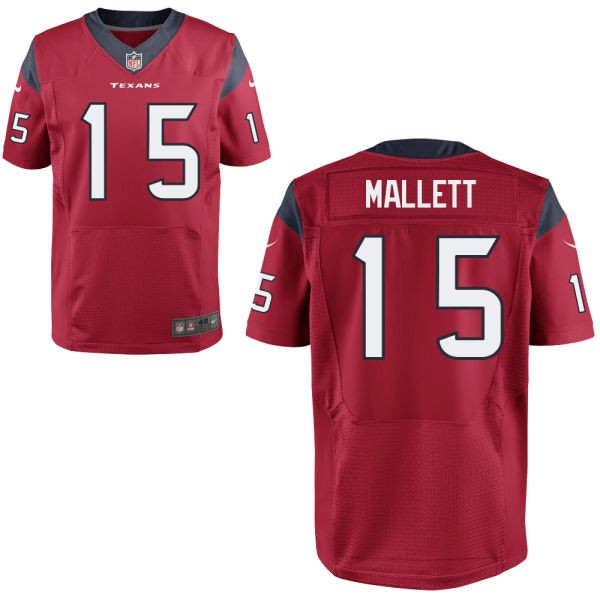 Ryan Mallett Houston Texans #15 Big And Tall Jersey - Battle Red