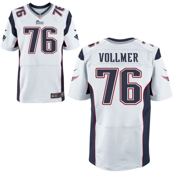 Sebastian Vollmer New England Patriots #76 Big And Tall Jersey - White