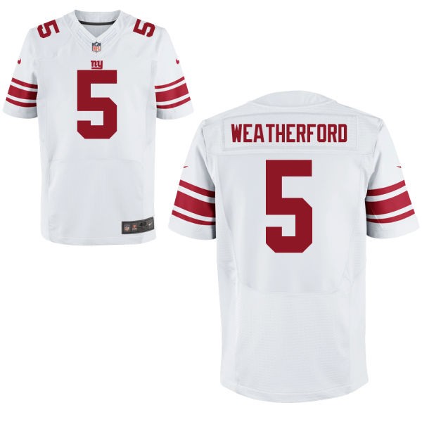 Steve Weatherford New York Giants #5 Big And Tall Jersey - White