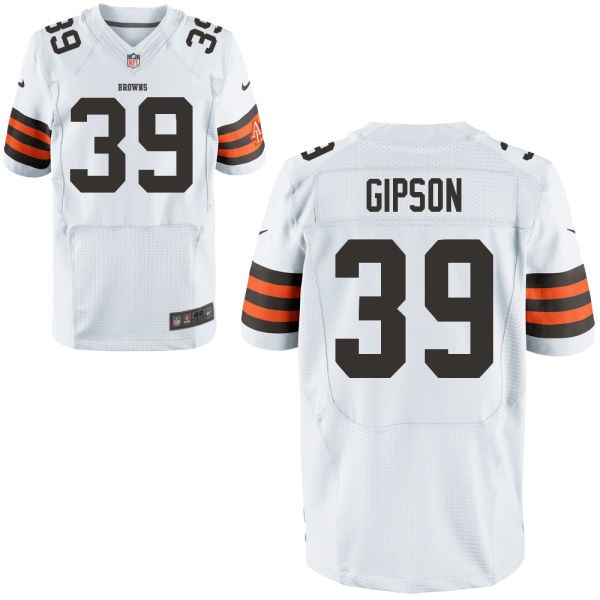 Tashaun Gipson Cleveland Browns #39 Big And Tall Jersey - White