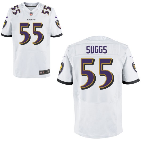 Terrell Suggs Baltimore Ravens #55 Big And Tall Jersey - White