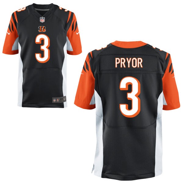 Terrelle Pryor Cincinnati Bengals #3 Big And Tall Jersey - Black