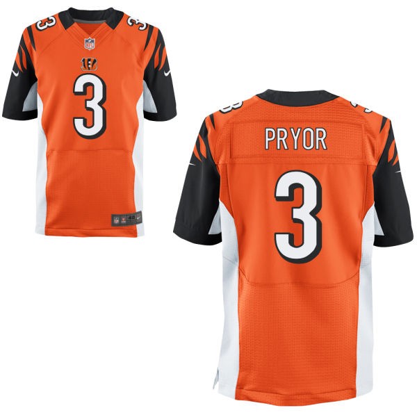 Terrelle Pryor Cincinnati Bengals #3 Big And Tall Jersey - Orange